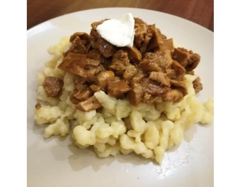Csibiske pörkölt nokedlivel – recept